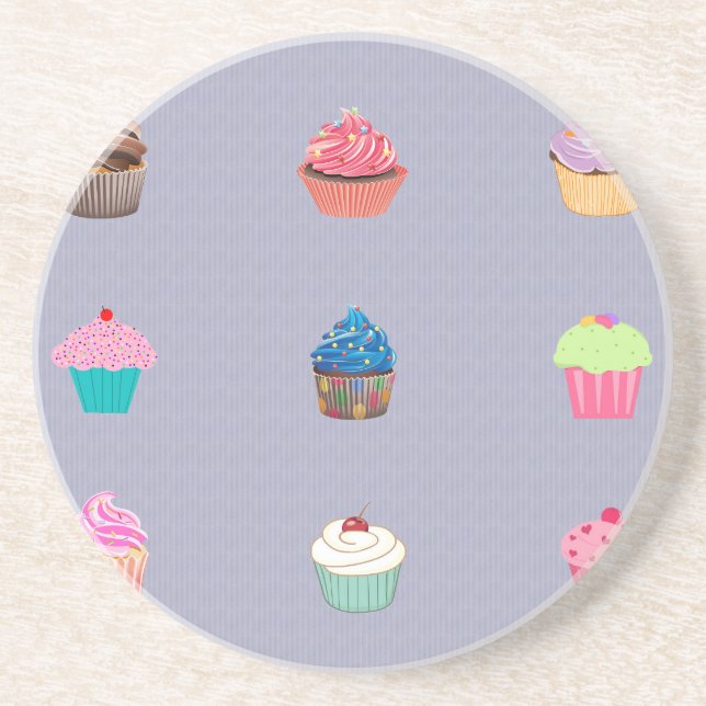Cupcakes Drink Coaster (Front)