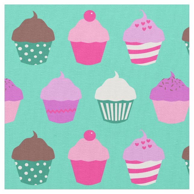 Cupcakes fabric (Close Up)