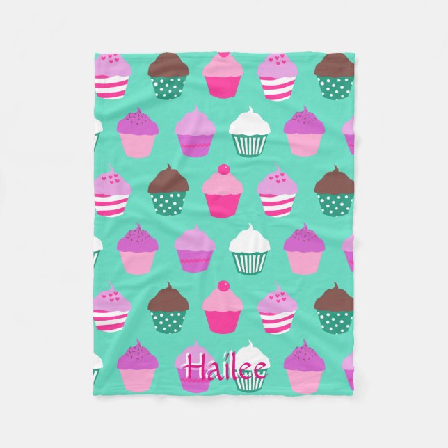 Cupcakes fleece blacket (Front)