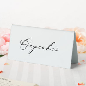 Cupcakes Food Label Wedding Party Tent Sign