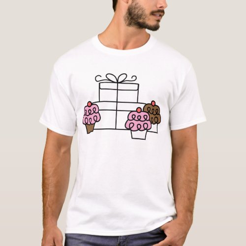 Cupcakes Illustration T_Shirt