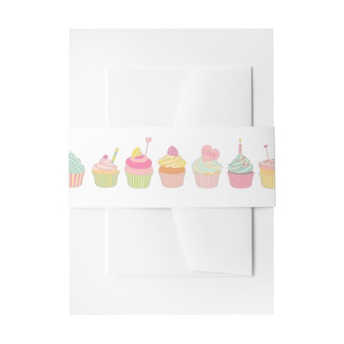 Cupcakes Invitation Belly Band
