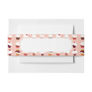 Cupcakes Invitation Belly Band