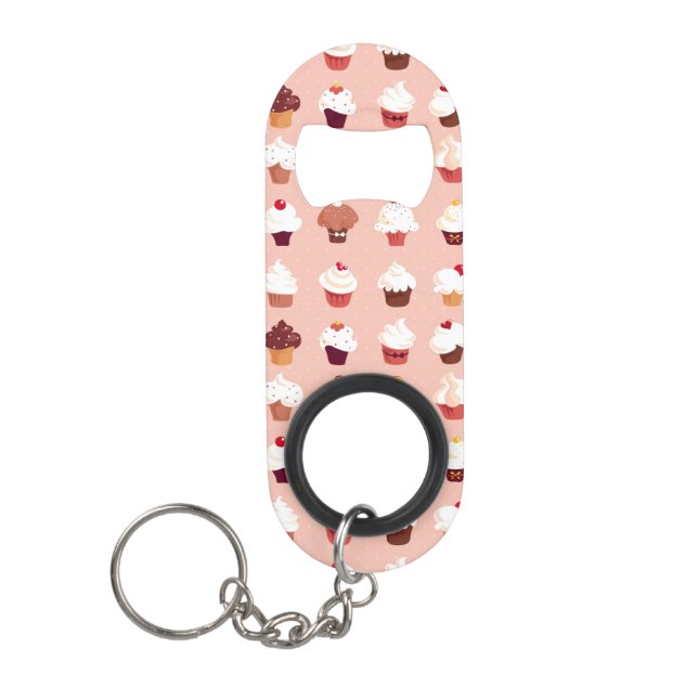 Cupcakes Keychain Bottle Opener (Front)