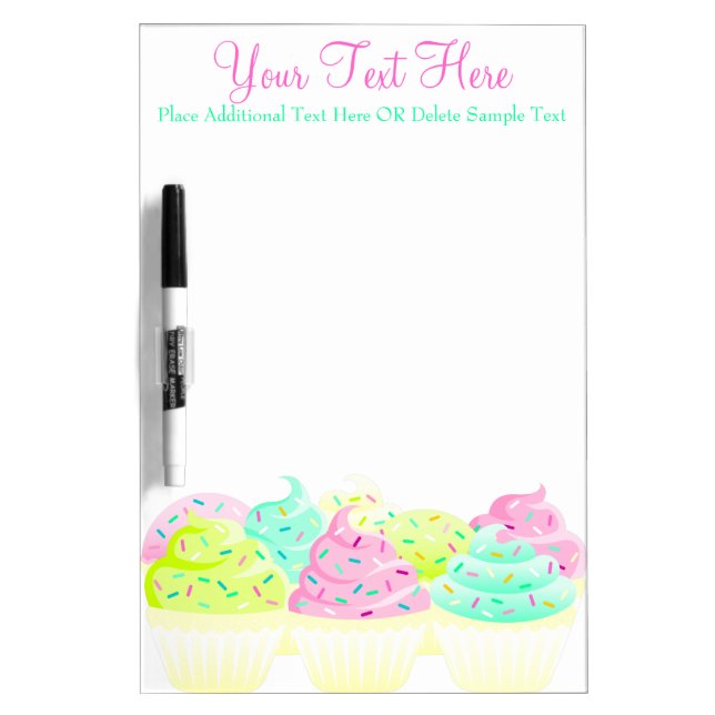 Cupcakes N Sprinkles Custom Message Board (Front)