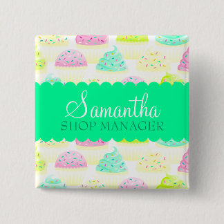 Cupcakes N Sprinkles Custom Name Badge Pin