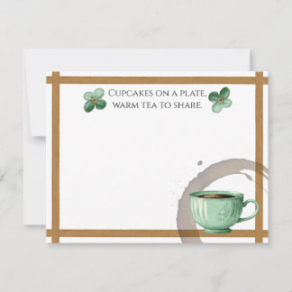 Cupcakes on a Plate Note Card