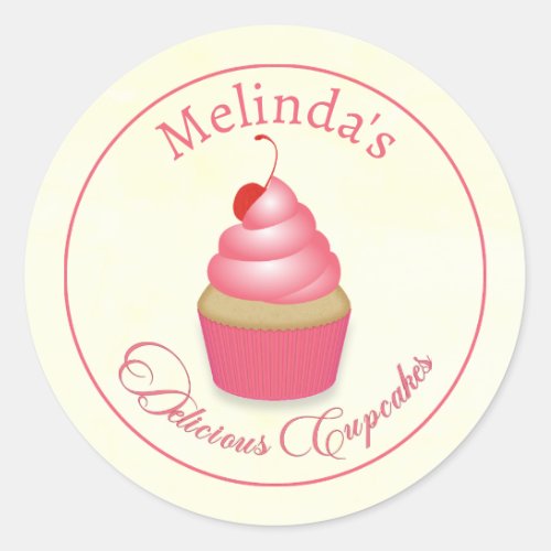 Cupcakes or Baked Goods Round Stickers