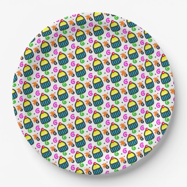 Cupcakes Paper Plates (Front)