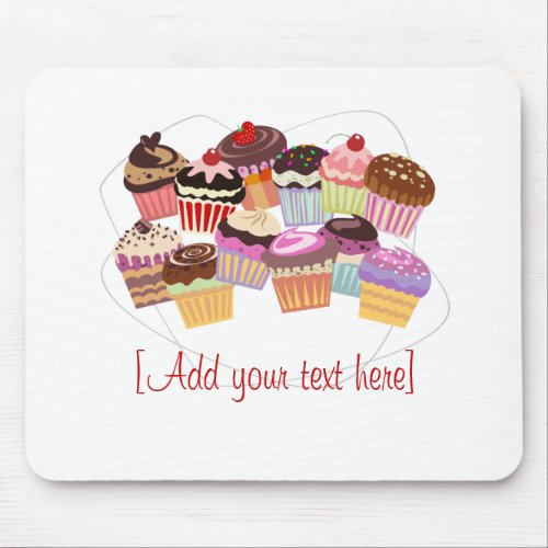 Cupcakes paradise mouse pad