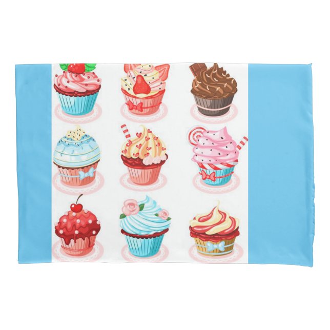 Cupcakes Pillow Case (Front)
