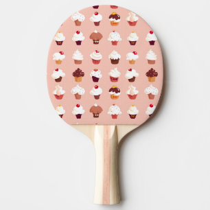 Cupcakes Ping Pong Paddle