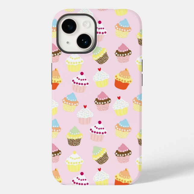 CUPCAKES PINK PATTERN Case-Mate iPhone CASE (Back)