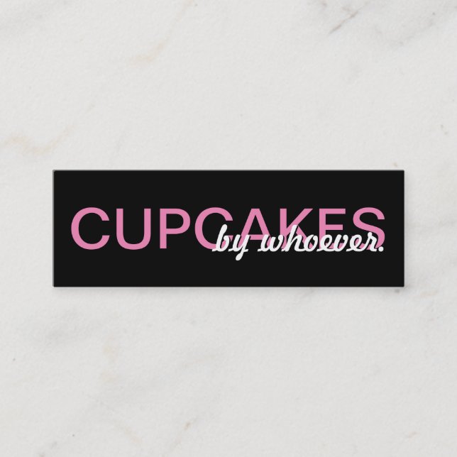 cupcakes punch card (Front)