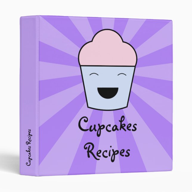 Cupcakes Recipes Binder (Front/Spine)
