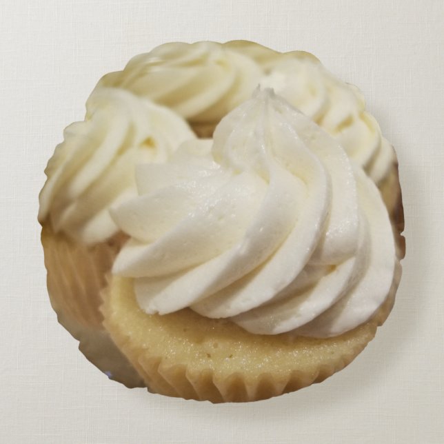 Cupcakes Round Pillow (Front)