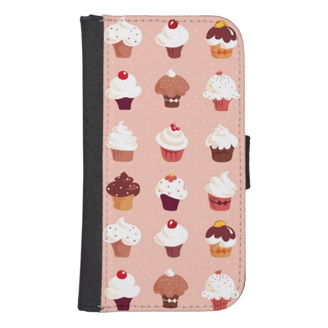 Cupcakes Samsung Galaxy Wallet Case (Front)