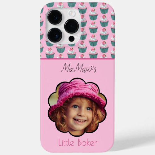 Cupcakes Scalloped Custom Photo Template Name Case_Mate iPhone 14 Pro Max Case