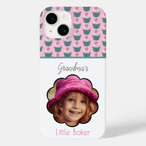 Cupcakes Scalloped Custom Photo Template Name Case_Mate iPhone 14 Case