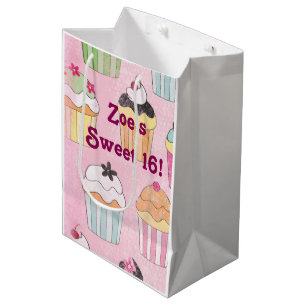 Cupcakes Sweet 16 or any Birthday gift Bag