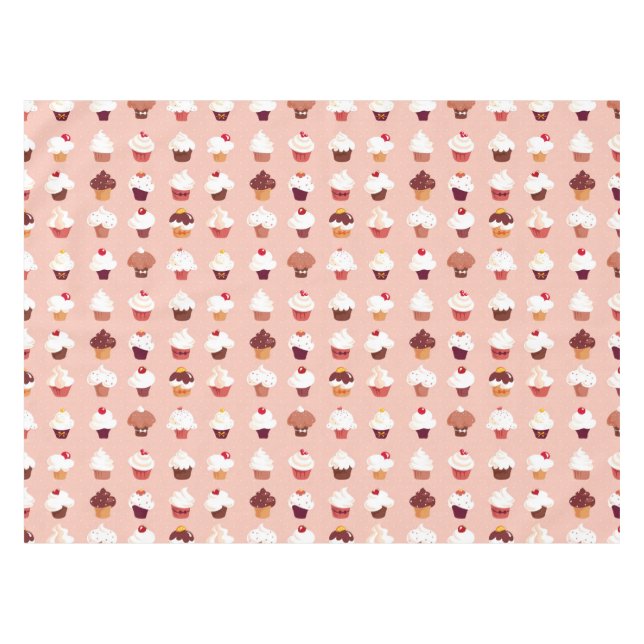 Cupcakes Tablecloth (Front (Horizontal))