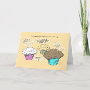 Cupcakes Talk Happy Pi Day Greeting Card