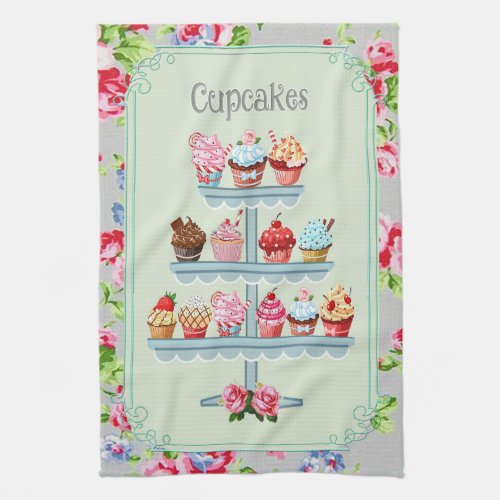 Cupcakes Tea Towel Kitchen Towel