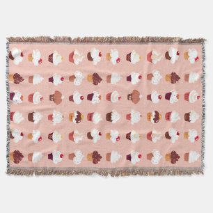 Cupcakes Throw Blanket