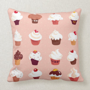 Cupcakes Throw Pillow