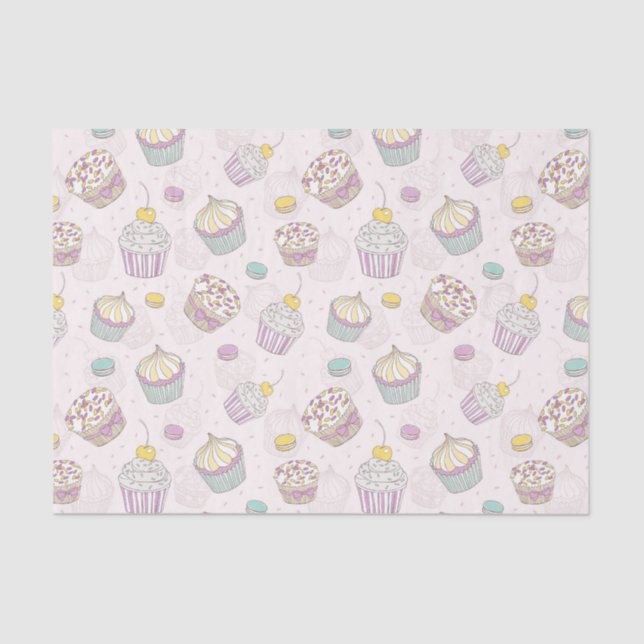 Cupcakes  tissue paper (Front)