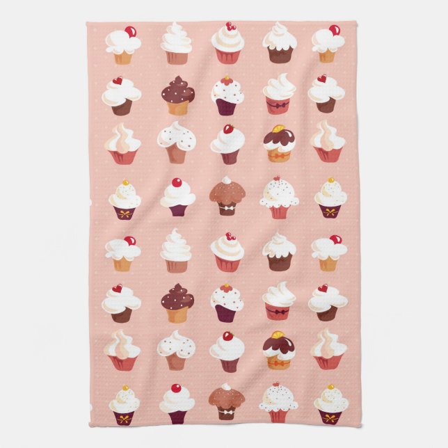 Cupcakes Towel (Vertical)
