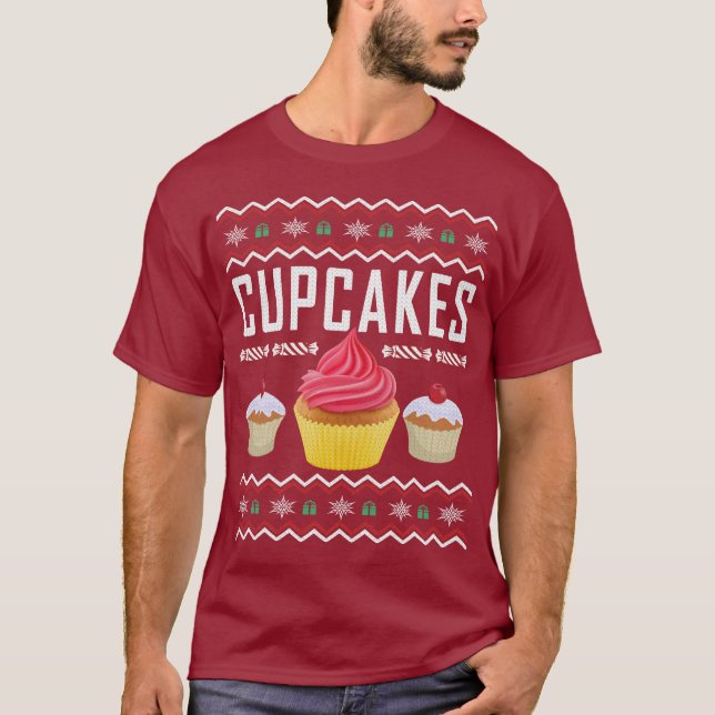 Cupcakes Ugly Christmas Sweater (Front)