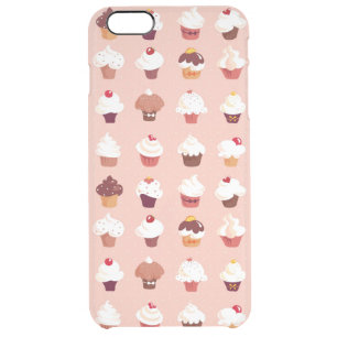 Cupcakes Clear iPhone 6 Plus Case