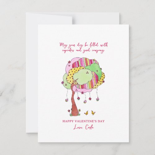 Cupcakes Valentine Holiday Card