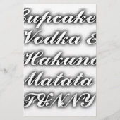 Cupcakes Vodka Hakuna Matata FUNNY (Front)