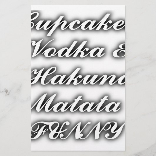 Cupcakes Vodka Hakuna Matata FUNNY (Front)