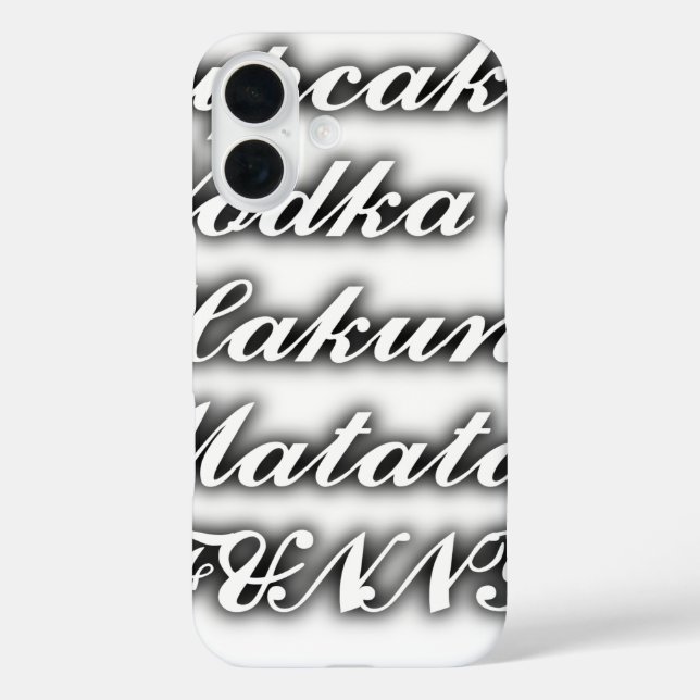 Cupcakes Vodka  Hakuna Matata FUNNY Case-Mate iPhone Case (Back)