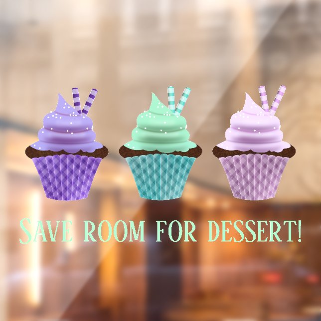 Cupcakes Window Cling (Sheet 2)