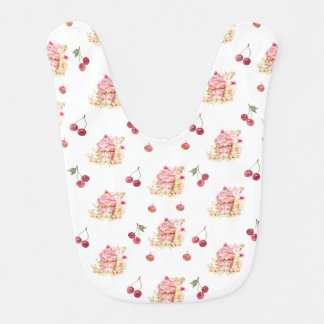 Cupcakes With Cherries Baby Bib