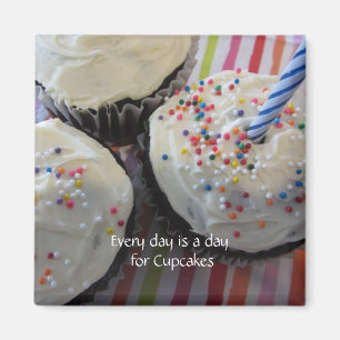 Cupcakes with Cute Saying Magnet