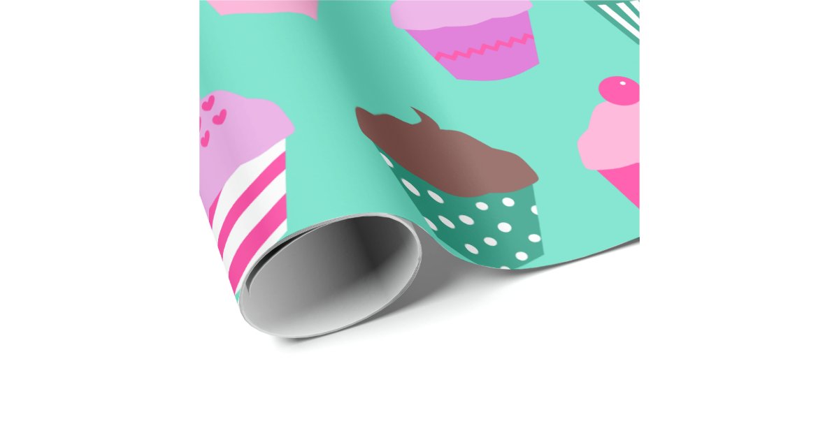 Cupcakes wrapping paper Zazzle