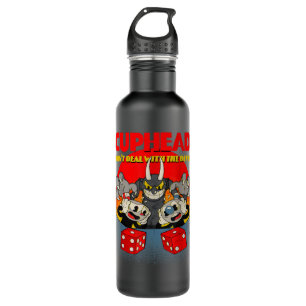 Cuphead And Mugman Devil's Dice Video Game Stainless Steel Water Bottle