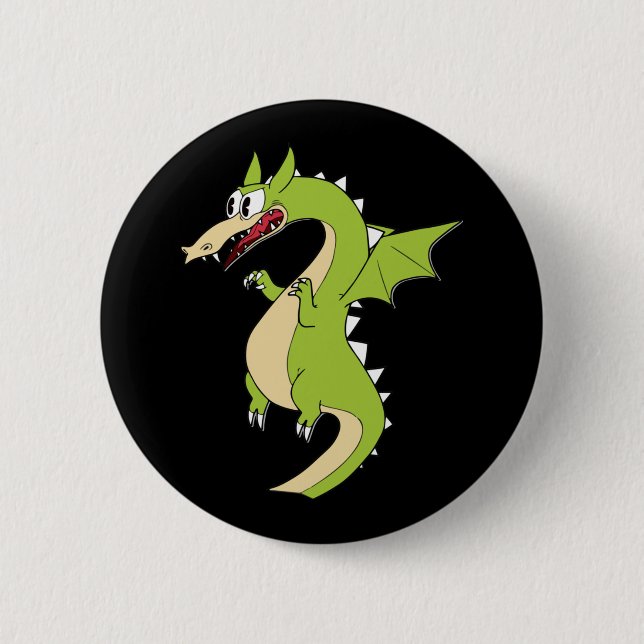 Cuphead Dragon (grim Matchstick) Sticker  Button (Front)