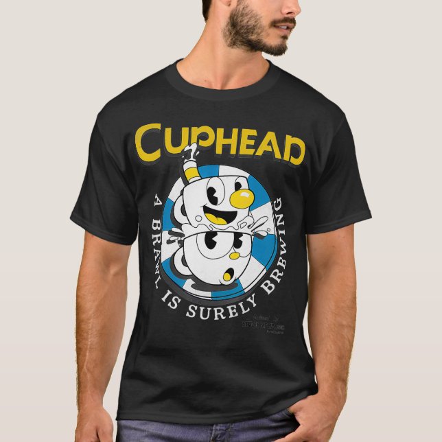 Cuphead Mugman Poker Chip Brewing Brawl  T-Shirt (Front)