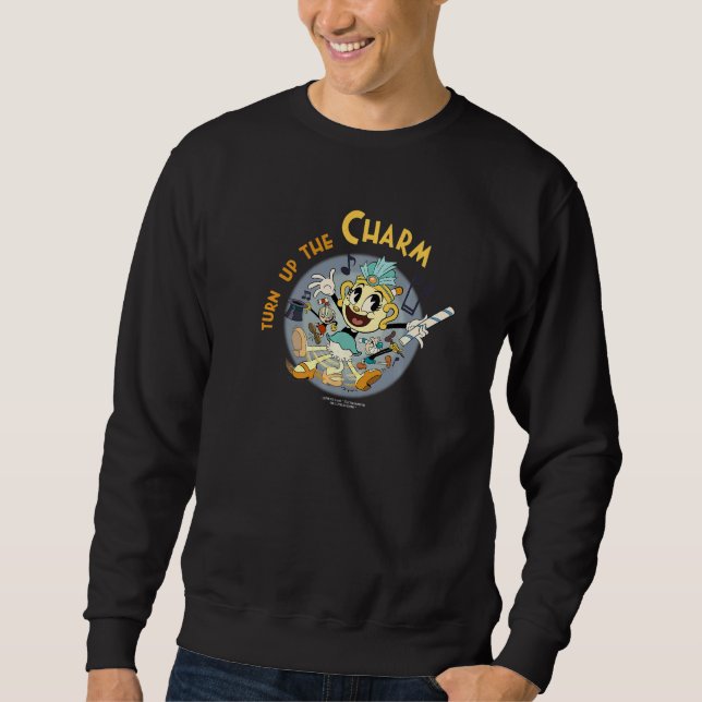 Cuphead Show Ms Chalice Turn up the Charm Sweatshirt (Front)