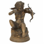 Cupid 2 Magnet<br><div class="desc">Acrylic photo sculpture magnet with an image of a gold figurine of cupid aiming his bow and arrow. In classical mythology, Cupid is the Roman god of desire, love, attraction and affection. He is often portrayed as the son of the love goddess Venus and the war god Mars. He is...</div>