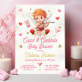 Cupid and Cocktails Valentine's Day Baby Shower Invitation