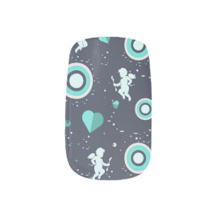 Cupid and Hearts Minx Nail Art Decals
