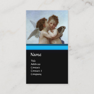 Cupid and Psyche as Children / Angels First Kiss Business Card