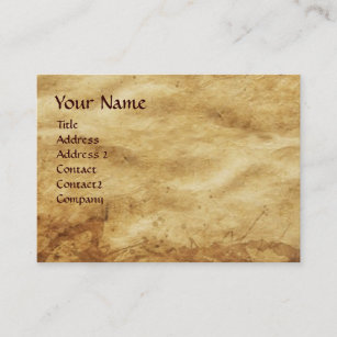 Cupid and Psyche as Children Parchment Business Card